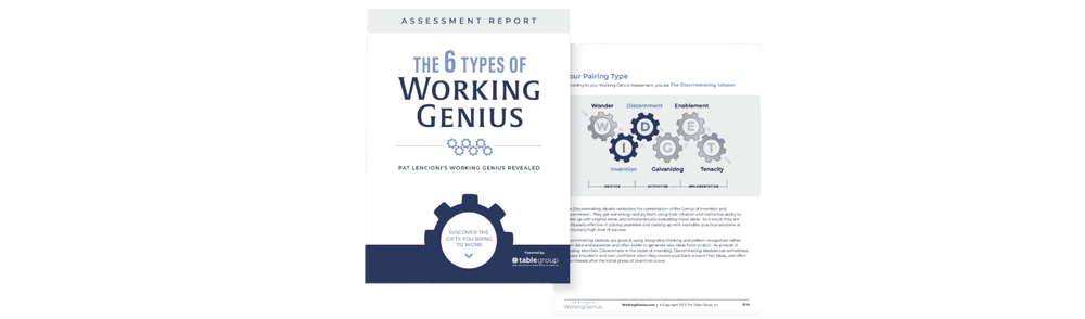 Individual Working Genius Assessment for Job Seekers
